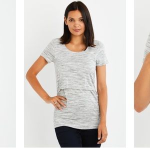 Motherhood Maternity Tulip Hem nursing shirt